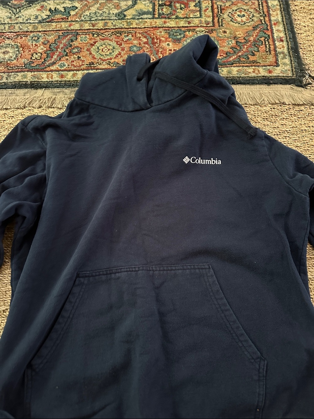 Columbia Navy Hooded Pullover Sweatshirt
